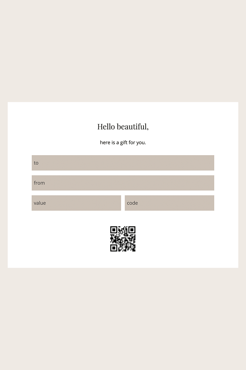 Digital gift card
